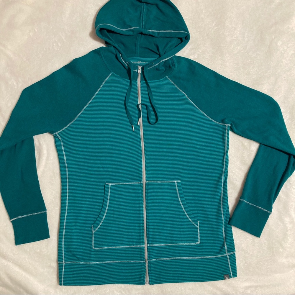 Eddie Bauer Teal Legend Wash Zip Sweatshirt